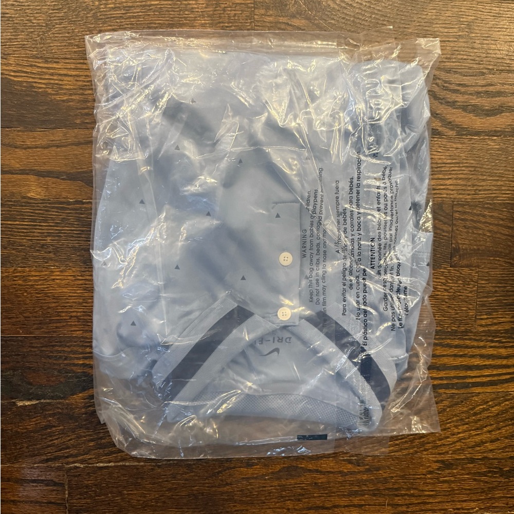 Nike Dry Fit Blue Button-Up Shirt